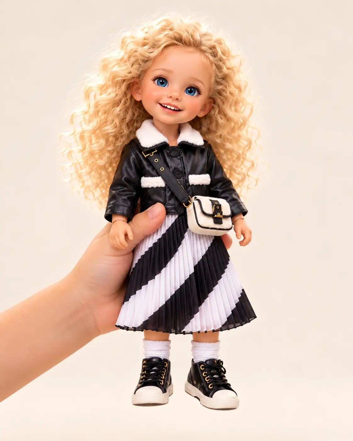 SISTERS MINI · Held in a child's hand